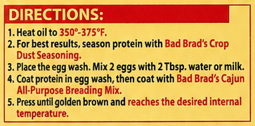 Bad Brad's Cajun All Purpose Breading Mix - 16 oz